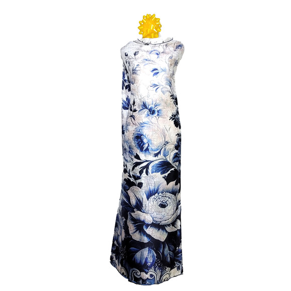 NWT Double Sided Silk Scarf 53"x53" Large Square Shawl Wrap XiangYunSha 36101 - Picture 9 of 9